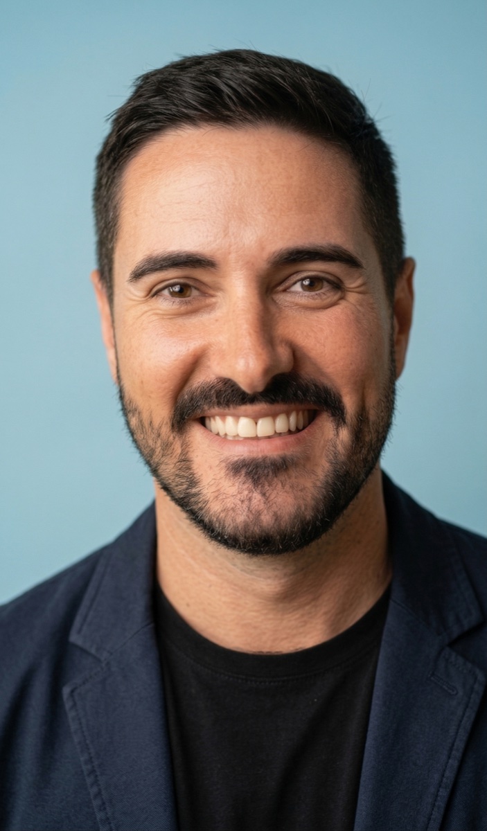 Fabio Sarcona, founder and system architect of NeedAgent AI, photographed in editorial portrait.